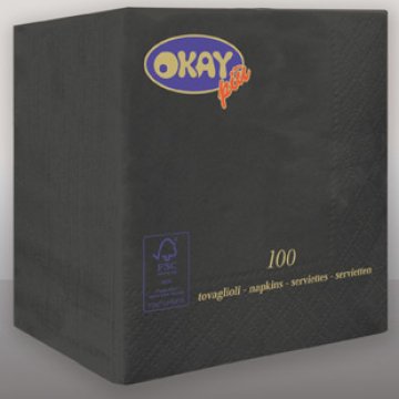 TOVAGLIOLI 25X25 NERI PZ 3600